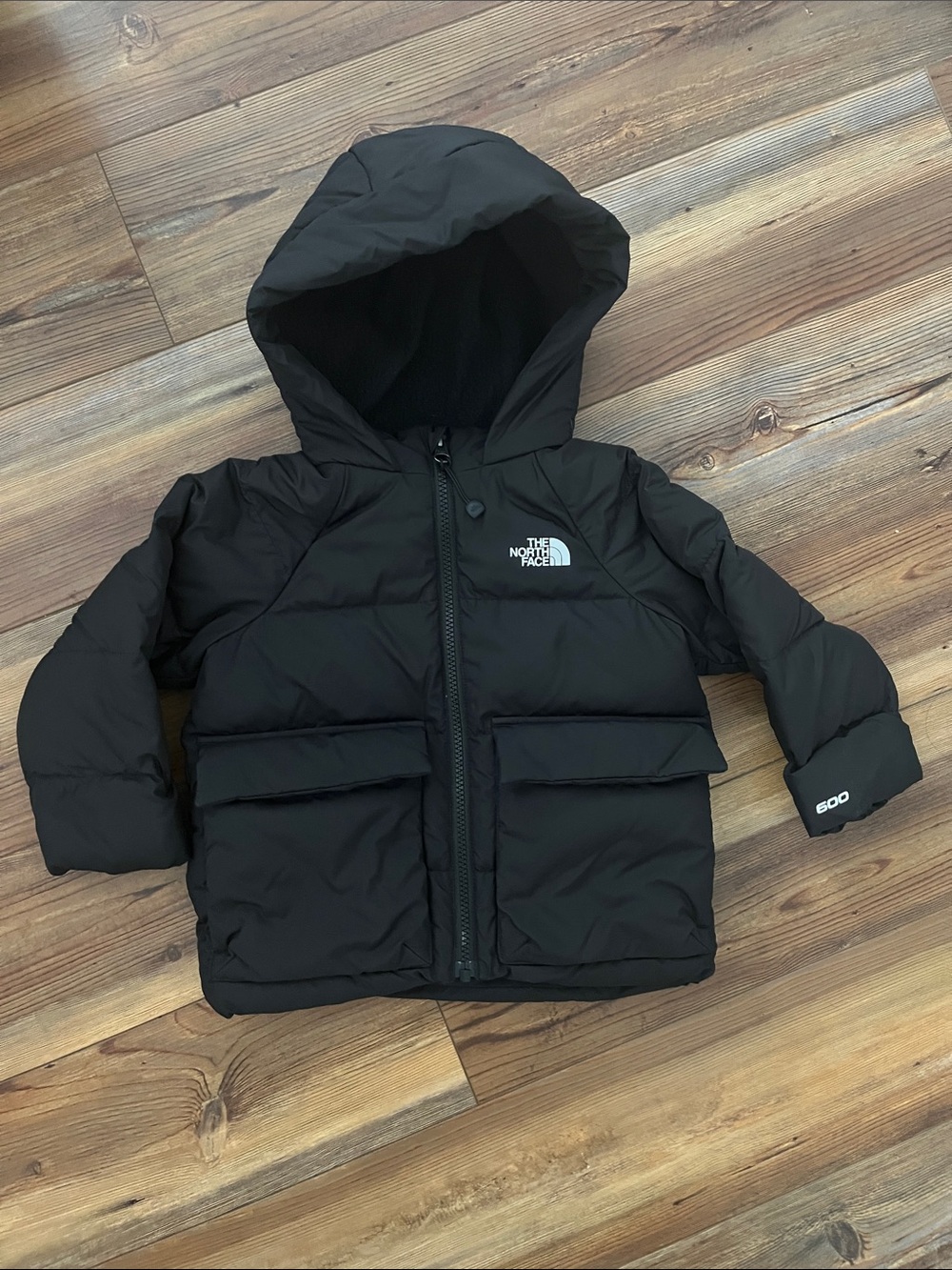The North Face hooded winter puffer jacket